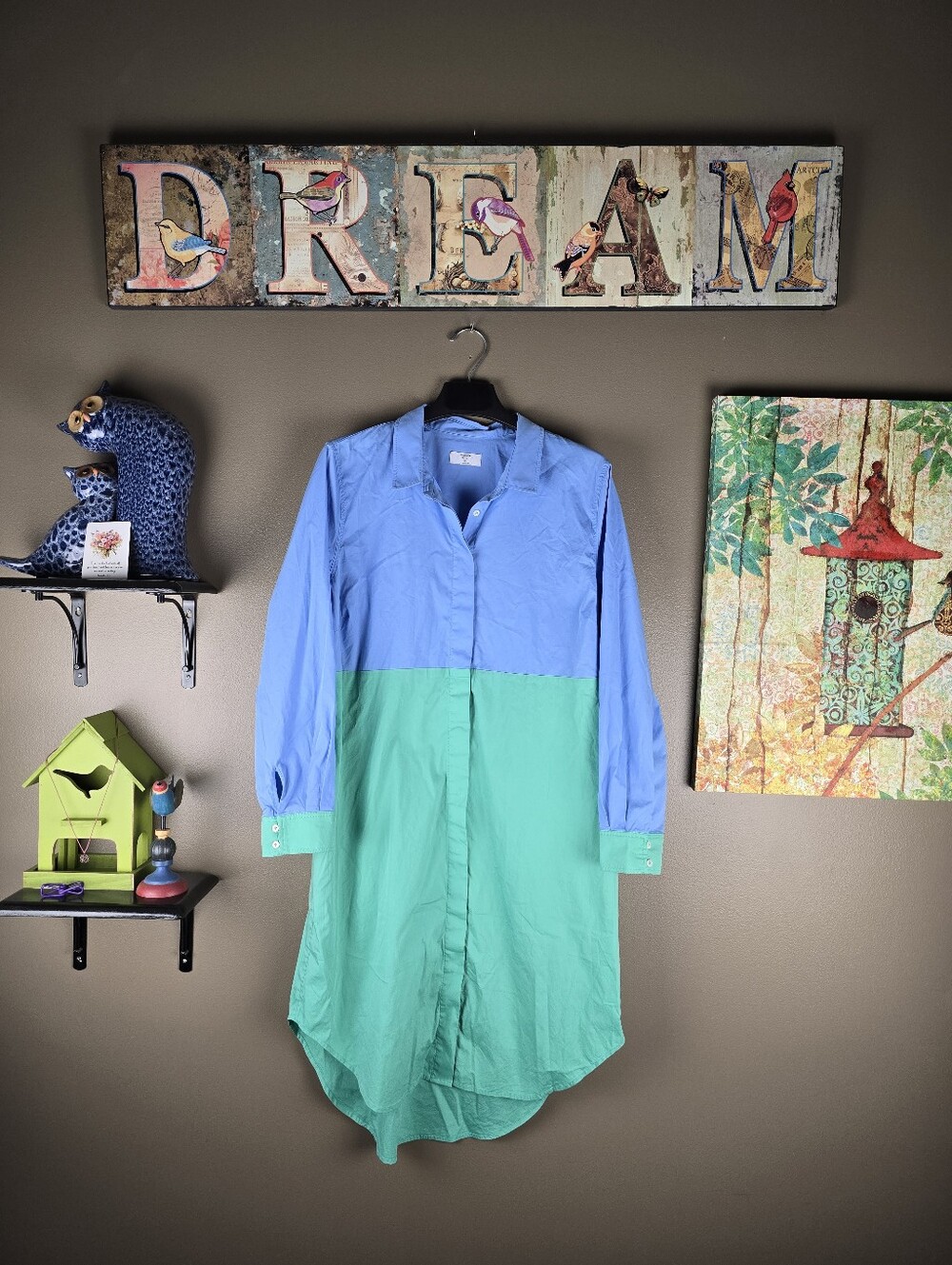 UNTUCKit Colorblock Button Down Dress 16